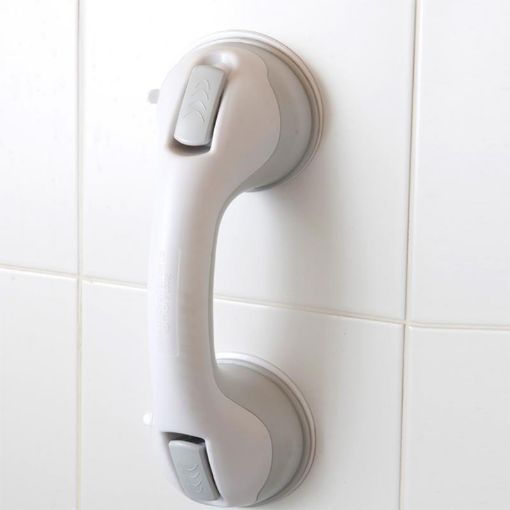 Picture of Grey suction cup grab bar-colour box