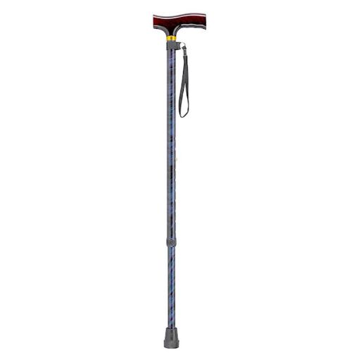 Picture of Blue Cyclone T-Handle Walking Stick 