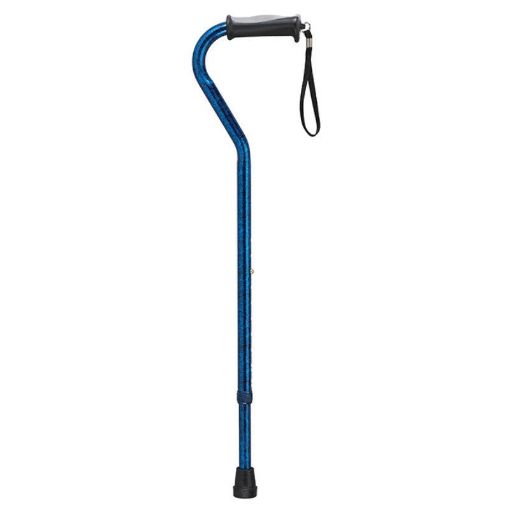 Picture of Swan Neck Gel Cane - Blue  17 x 77 x 5cm    