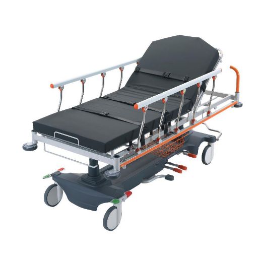 Picture of Patient Immediate Treatment Bariatric Stretcher 990 x 2140mm H Min: 615mm H Max: 915mm incl 32 density mattress
