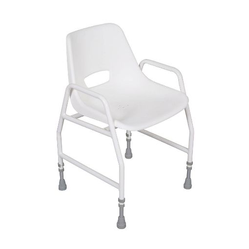 Picture of High Quality Adjustable Height Static Shower Chair stackable  - 140AS
