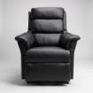 Picture of Joyce Riser Recliner - Black Faux Leather