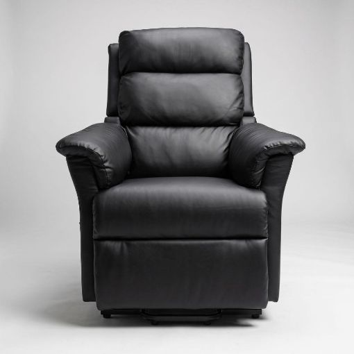 Picture of Joyce Riser Recliner - Black Faux Leather