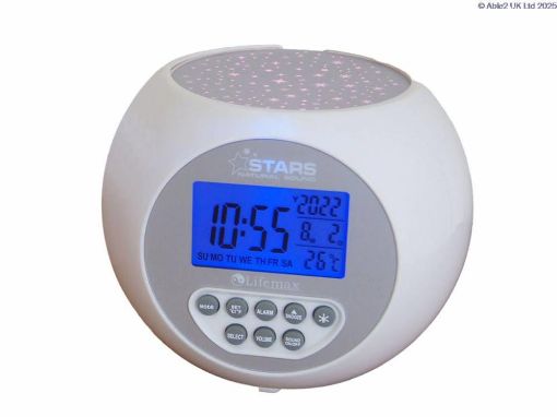 Picture of Star Projection Sound Machine Clock - Silver