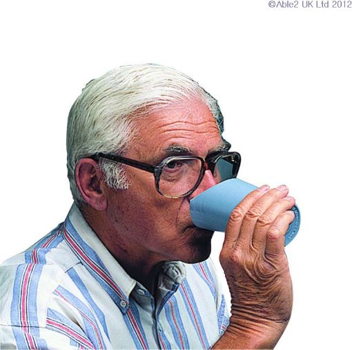 Picture of Nose Cut Out Glass - Blue