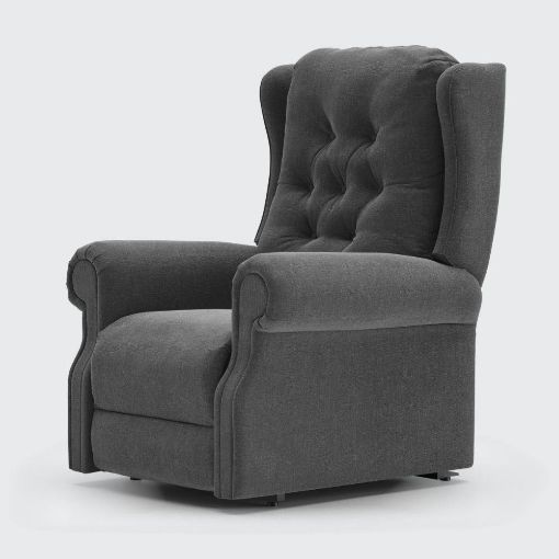 Picture of Parker Riser Recliner Chair - Dual Motor - Petite - Anthracite Fabric
