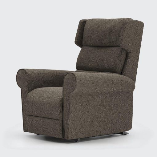 Picture of Flynn Riser Recliner Chair - Dual Motor - Petite - Graphite Weave